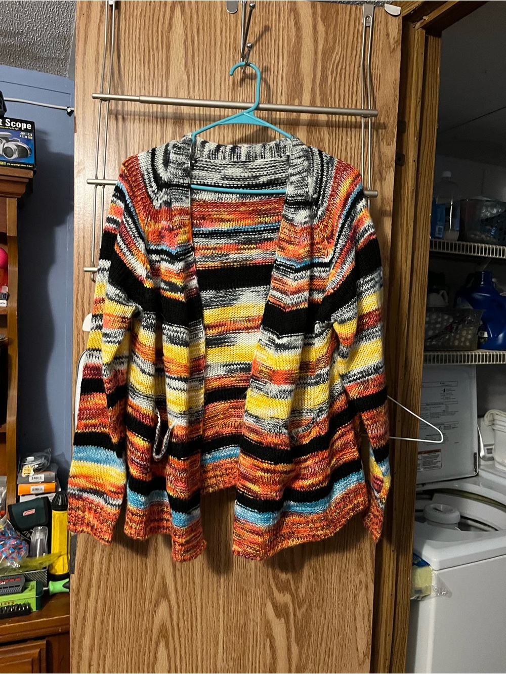 Multicolor Striped Open-Front Cardigan Sweater - Cozy Everyday Layer